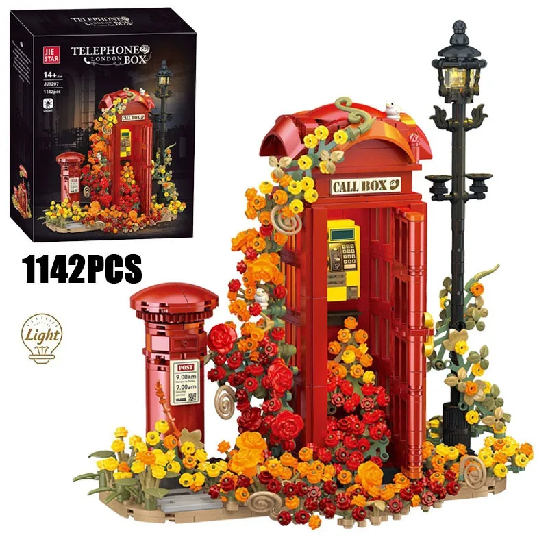 1142PCS Creative Retro Phone Booth Model Building Blocks Exquisite Collectibles Construction Bricks Toy Gift For Family
1142PCS Creative Retro Phone Booth Model Building Blocks Exquisite Collectibles Construction Bricks Toy Gift For Family