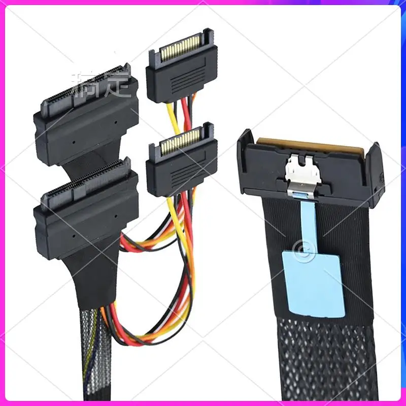 ABT-Slimline SAS MCIO 8I 74P к двойному SFF 8639 с кабелем питания SATA 15P для кабеля адаптера сервера
ABT-Slimline SAS MCIO 8I 74P к двойному SFF 8639 с кабелем питания SATA 15P для кабеля адаптера сервера