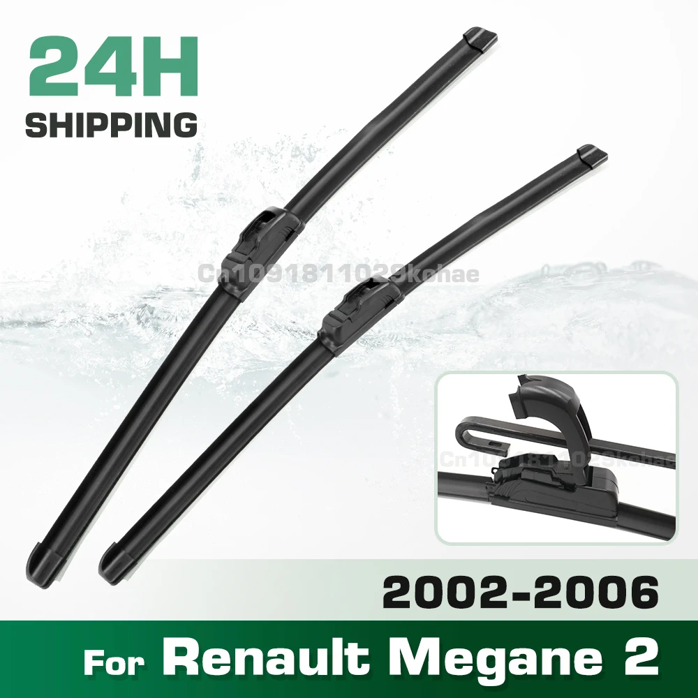 GREATROAD Wiper LHD&RHD Front Wiper Blades Set For Renault Megane 2 2002 - 2006 Windshield Windscreen Window Brush 24"+18"
GREATROAD Wiper LHD&RHD Front Wiper Blades Set For Renault Megane 2 2002 - 2006 Windshield Windscreen Window Brush 24"+18"