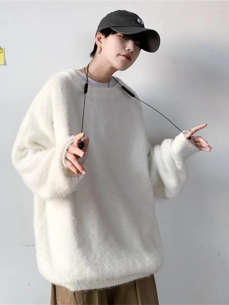 Мужской утепленный свитер из кашемира, повседневный, для пар, вязаный, с длинным рукавом, круглым вырезом, однотонный, осенне-зимний
Мужской утепленный свитер из кашемира, повседневный, для пар, вязаный, с длинным рукавом, круглым вырезом, однотонный, осенне-зимний