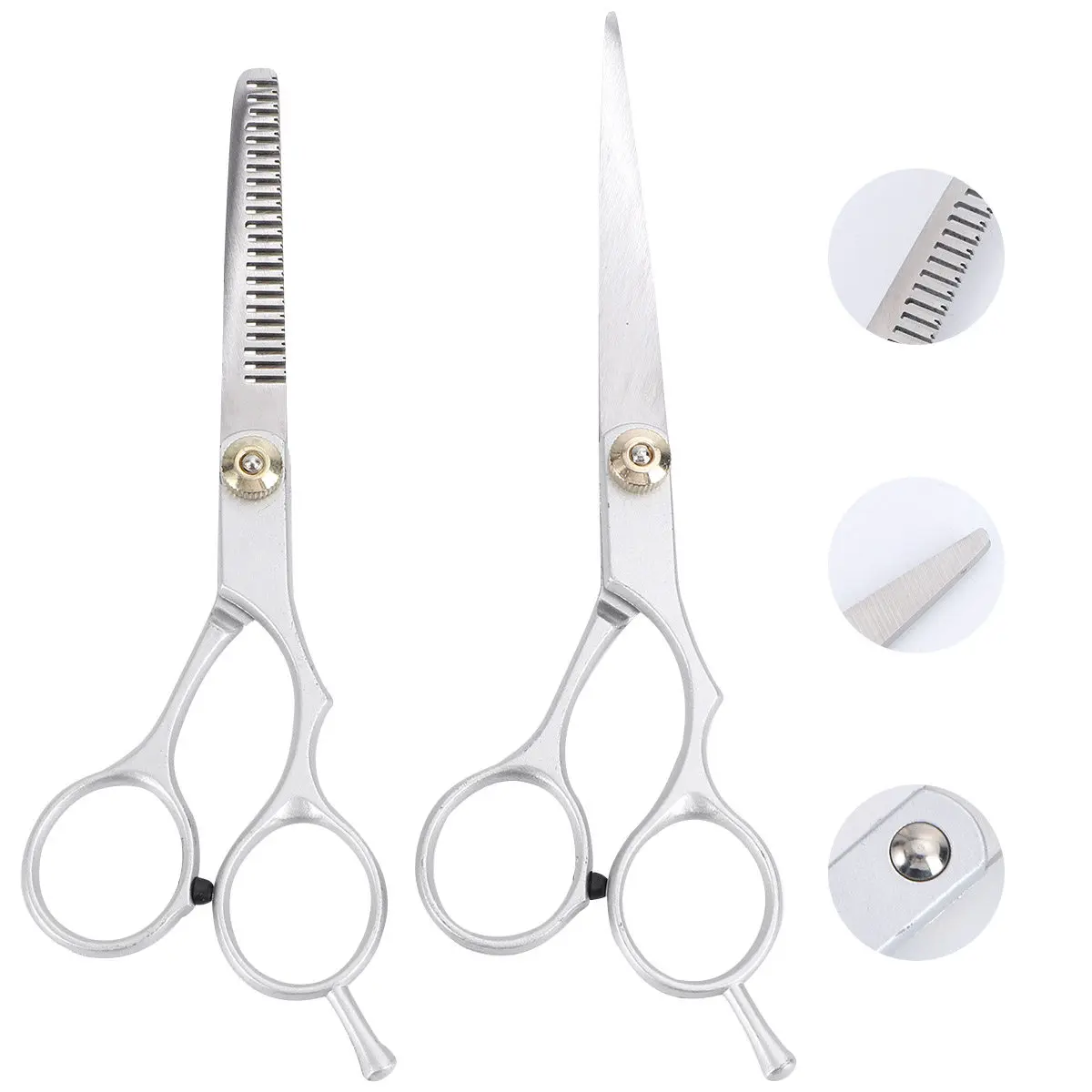 2 Pcs Hair Cutting Scissors Hairdressing Thinning Salon Barber Men Grooming Kit
2 Pcs Hair Cutting Scissors Hairdressing Thinning Salon Barber Men Grooming Kit