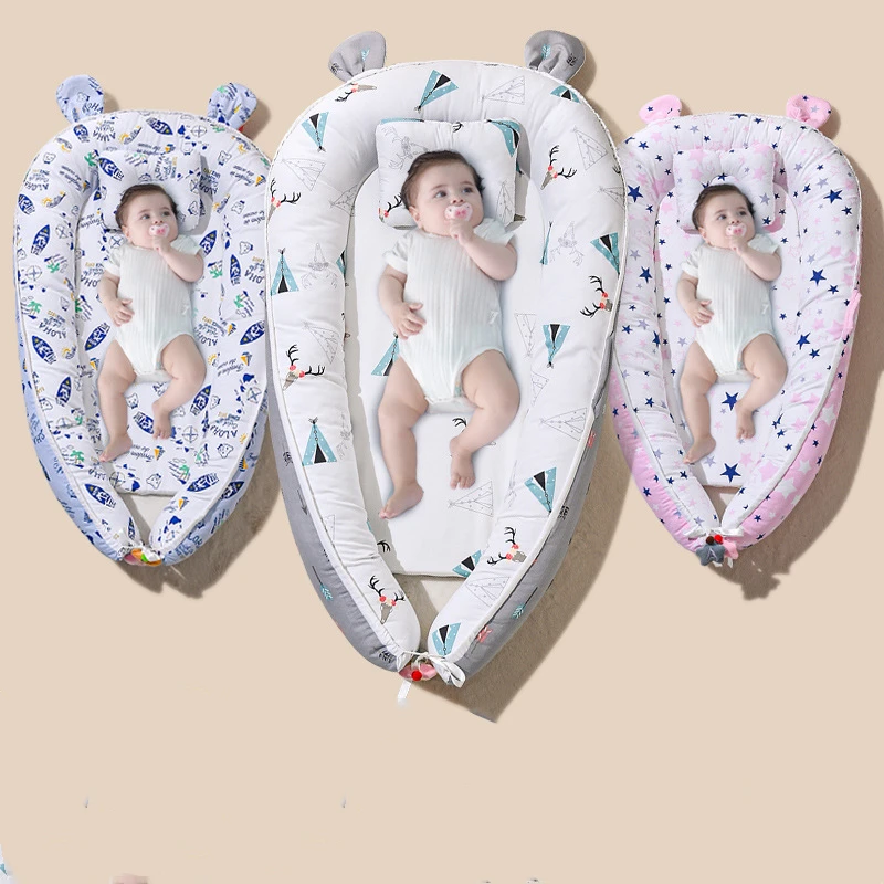 90*50*13cm Cotton Cribs Removable Sleeping Nest for Baby Bed Crib with Pillow Infant Toddler Cradle Mattress Newborn Gift
90*50*13cm Cotton Cribs Removable Sleeping Nest for Baby Bed Crib with Pillow Infant Toddler Cradle Mattress Newborn Gift