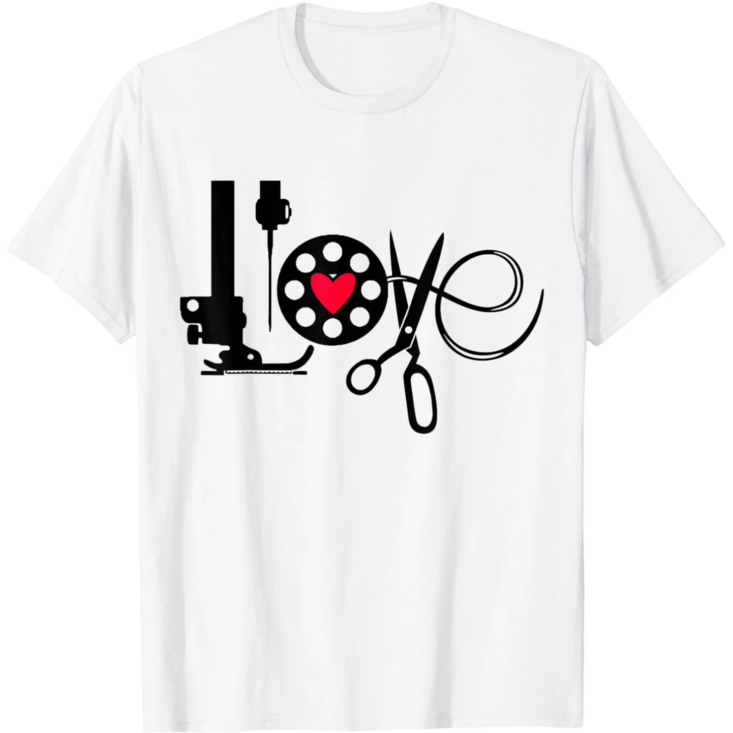 Sewing Love Heart Graphic Tee Quilting Hobby Lover Short Sleeve Unisex Cotton T-Shirt
Sewing Love Heart Graphic Tee Quilting Hobby Lover Short Sleeve Unisex Cotton T-Shirt
