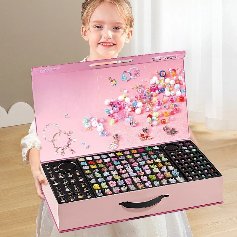 Children's birthday gift beaded gift box Girls handmade DIY wear beads homemade bracelet jewelry box
Children's birthday gift beaded gift box Girls handmade DIY wear beads homemade bracelet jewelry box