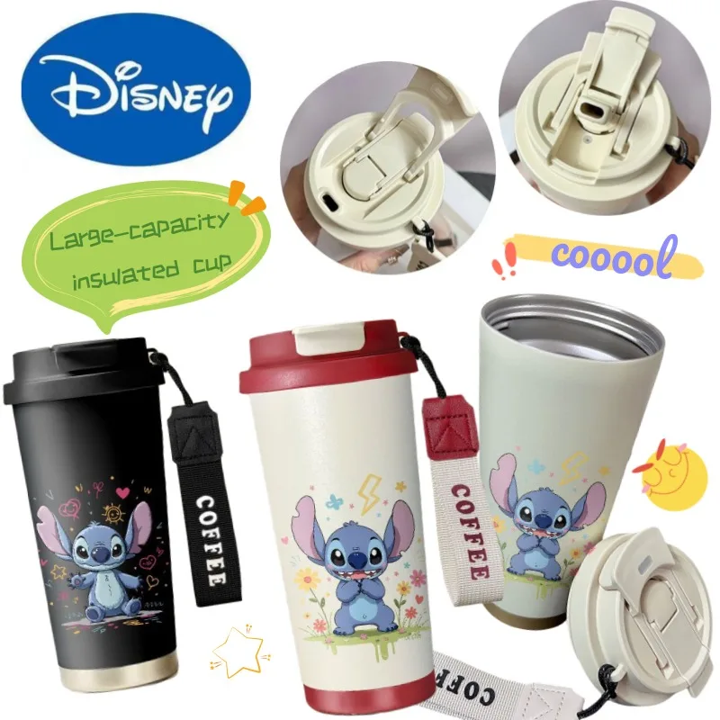Disney Stitch New Creative Cartoon Large Capacity Couple Thermos Cup Out Portable High-value Cute Portable Double Coffee Cup
Disney Stitch New Creative Cartoon Large Capacity Couple Thermos Cup Out Portable High-value Cute Portable Double Coffee Cup