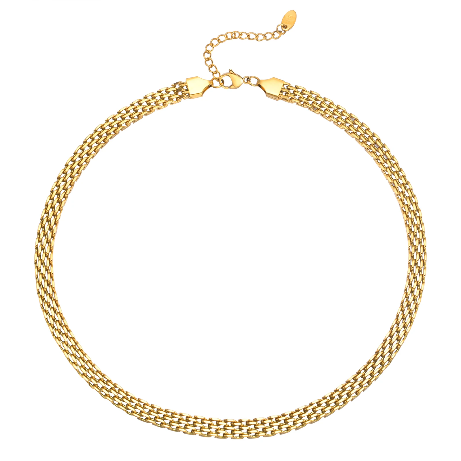 Vintage Mesh Choker Necklace for Women, 18k Gold Plated Stainless Steel Waterproof Jewelry
Vintage Mesh Choker Necklace for Women, 18k Gold Plated Stainless Steel Waterproof Jewelry