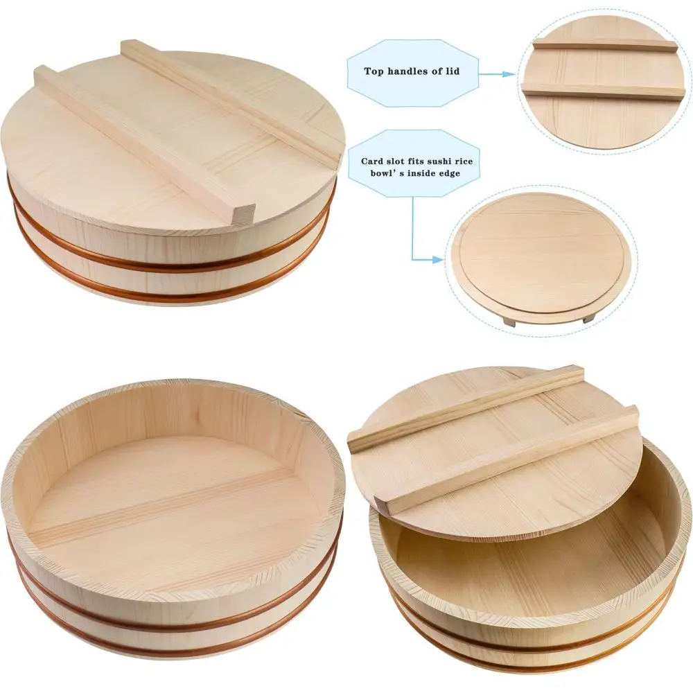 Восьмидюймовая миска для суши с крышкой для смешивания и подачи
Восьмидюймовая миска для суши с крышкой для смешивания и подачи