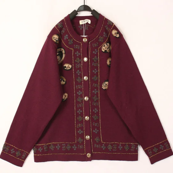 Vintage Sweet Ethnic Style Hooked Wool Sweater Overhead Coat Harajuku Wind Long Sleeve round Neck Warmth Autumn Single Piece
Vintage Sweet Ethnic Style Hooked Wool Sweater Overhead Coat Harajuku Wind Long Sleeve round Neck Warmth Autumn Single Piece