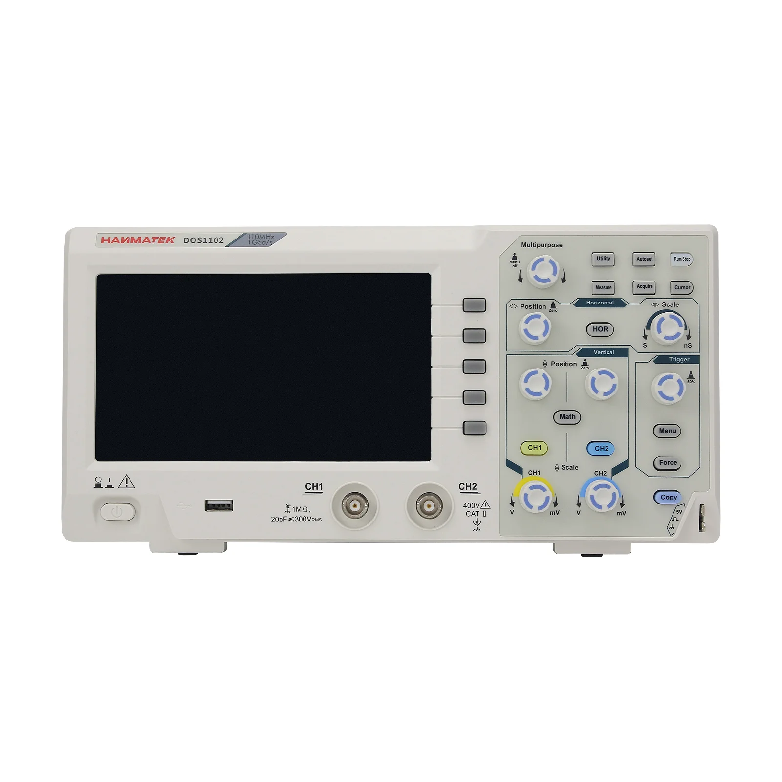 DOS1102 Digital Oscilloscope 110M Bandwidth Portable Dual Channel Mini Oscilloscope with 7-inch Color Screen
DOS1102 Digital Oscilloscope 110M Bandwidth Portable Dual Channel Mini Oscilloscope with 7-inch Color Screen