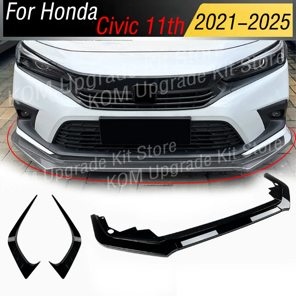 Front Bumper Lip for Honda Civic 11th All Models 2021-2025 Side Knife Lower Diffuser Splitter Guard Board External Decoration
Front Bumper Lip for Honda Civic 11th All Models 2021-2025 Side Knife Lower Diffuser Splitter Guard Board External Decoration