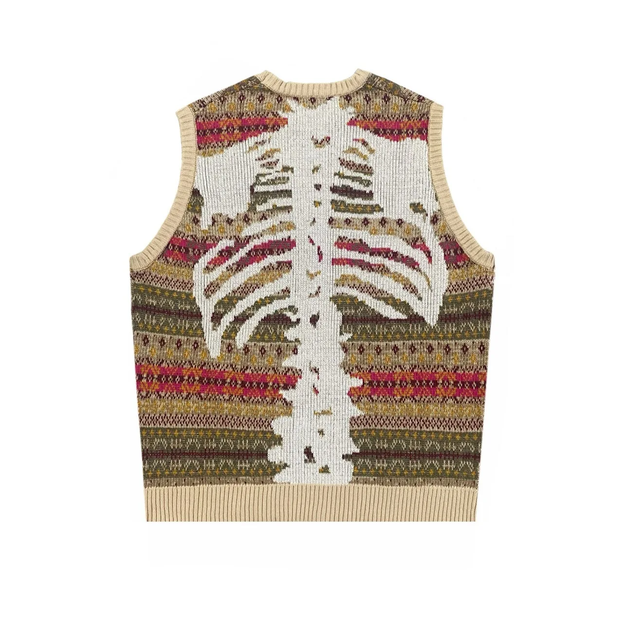 Top Quality Kapital Japan New INS Bone Skeleton Ethnic Vintage Flower Stripe Knit Round Neck Vest
Top Quality Kapital Japan New INS Bone Skeleton Ethnic Vintage Flower Stripe Knit Round Neck Vest