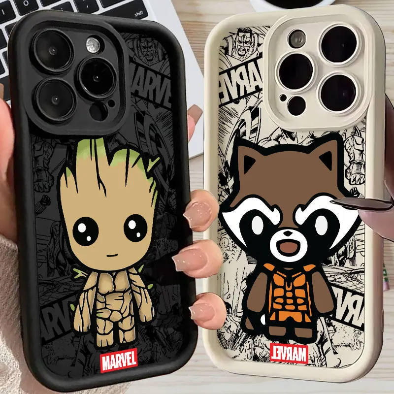 Marvel Groot Rocket Raccoon Cute Silicone Case For Apple iPhone 17E 15 16 14 13 12 11 17 Pro Max 17 Air 16 Plus 16E Phone Cover
Marvel Groot Rocket Raccoon Cute Silicone Case For Apple iPhone 17E 15 16 14 13 12 11 17 Pro Max 17 Air 16 Plus 16E Phone Cover