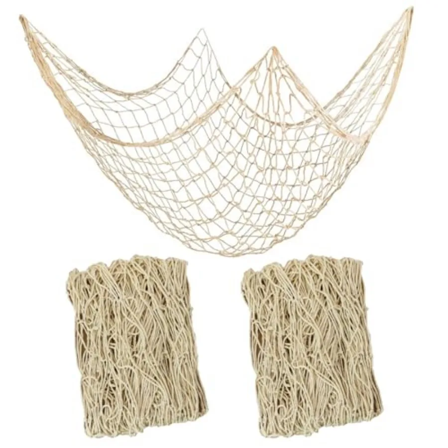 2 PCS Fish Net Decorations, 80 x 40 Inch, Ocean Themed Party Decor Beach, Nautical Wall Hanging Fishing Net for Coastal Bedroom
2 PCS Fish Net Decorations, 80 x 40 Inch, Ocean Themed Party Decor Beach, Nautical Wall Hanging Fishing Net for Coastal Bedroom