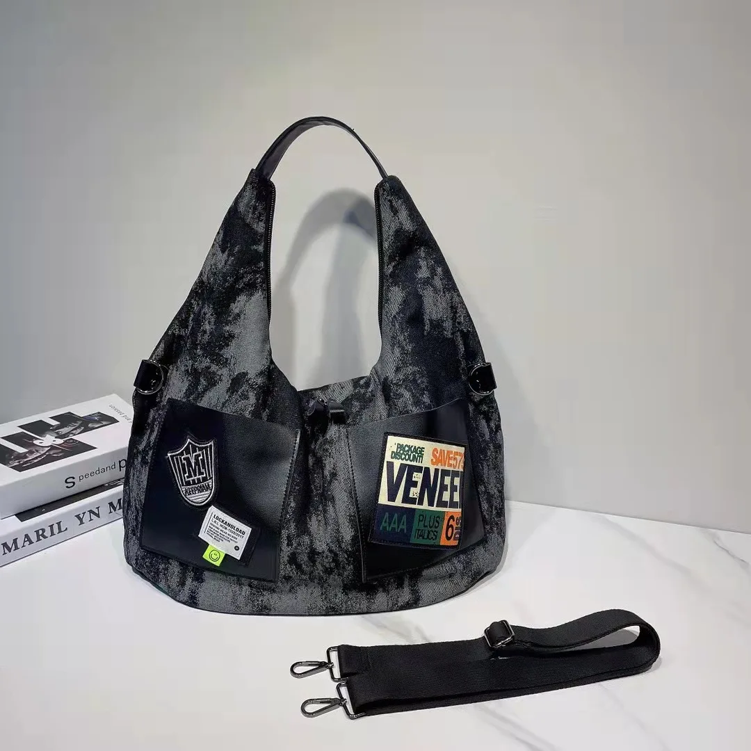 Women's Shoulder Bag Large Capacity Demin Casual Tote Girls Personality Letter Travel Gym Crossbody Bag
Women's Shoulder Bag Large Capacity Demin Casual Tote Girls Personality Letter Travel Gym Crossbody Bag