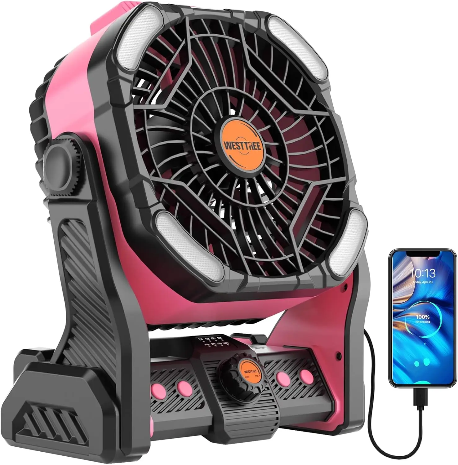 20000mAh Battery powered fan Camping essentials,Portable fan Battery Operated Rechargeable Tent Fan with Light & Hook X
20000mAh Battery powered fan Camping essentials,Portable fan Battery Operated Rechargeable Tent Fan with Light & Hook X