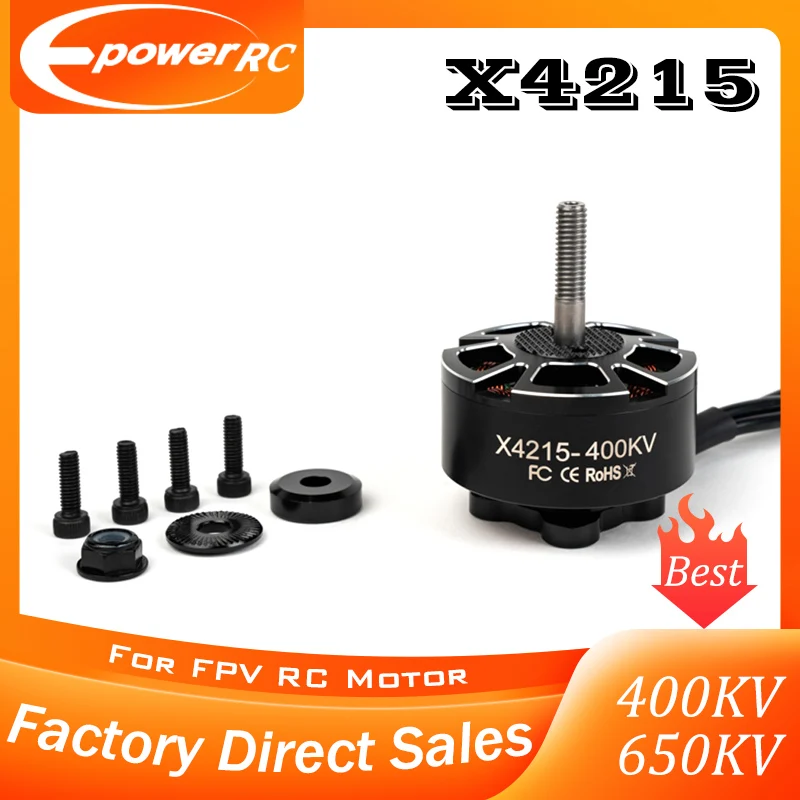 E-POWERRC 4pcs 4215 High-Power Brushless Motor Set 400KV/650KV for 13inch FPV Drone Long Range Cinematic Flight Parts
E-POWERRC 4pcs 4215 High-Power Brushless Motor Set 400KV/650KV for 13inch FPV Drone Long Range Cinematic Flight Parts
