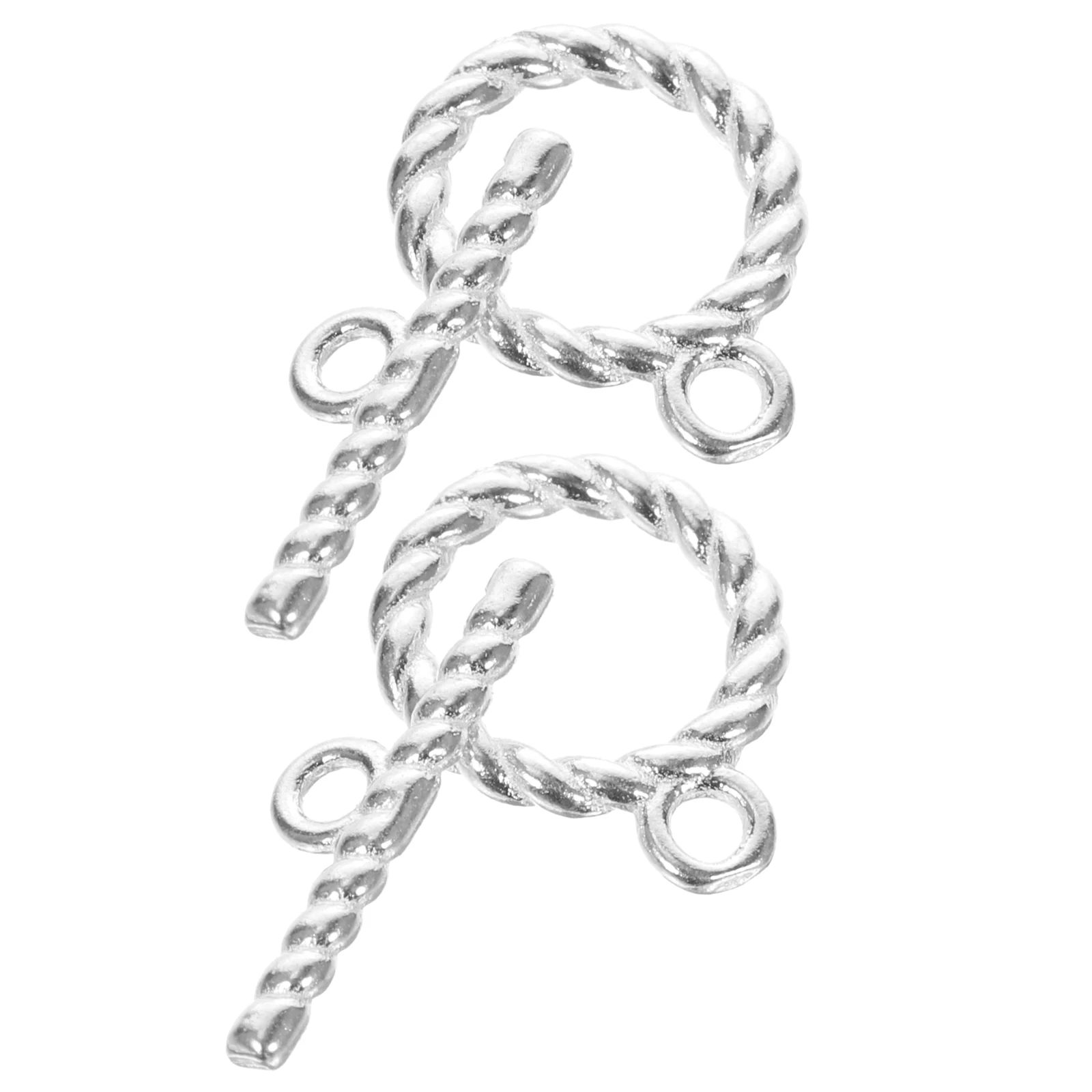 S925 Silver Toggle Clasp For Necklace Bracelet Jewelry Making Connectors Diy Repair Lightweight Durable Metal Bar Ring Buckle
S925 Silver Toggle Clasp For Necklace Bracelet Jewelry Making Connectors Diy Repair Lightweight Durable Metal Bar Ring Buckle
