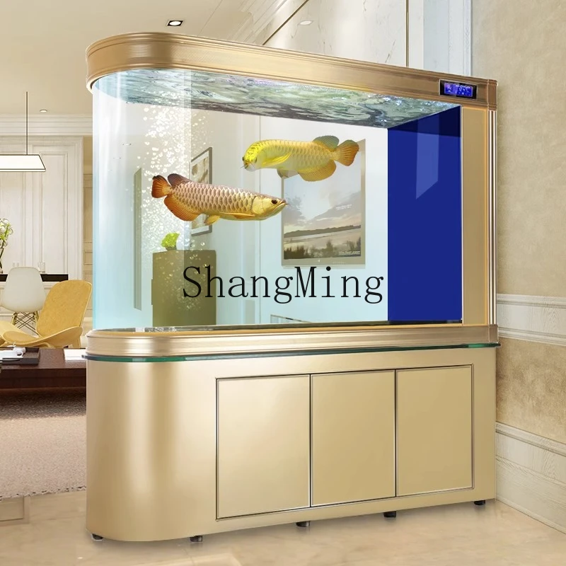 SM glass screen fish tank living room large ecological water-free floor partition aquarium
SM glass screen fish tank living room large ecological water-free floor partition aquarium