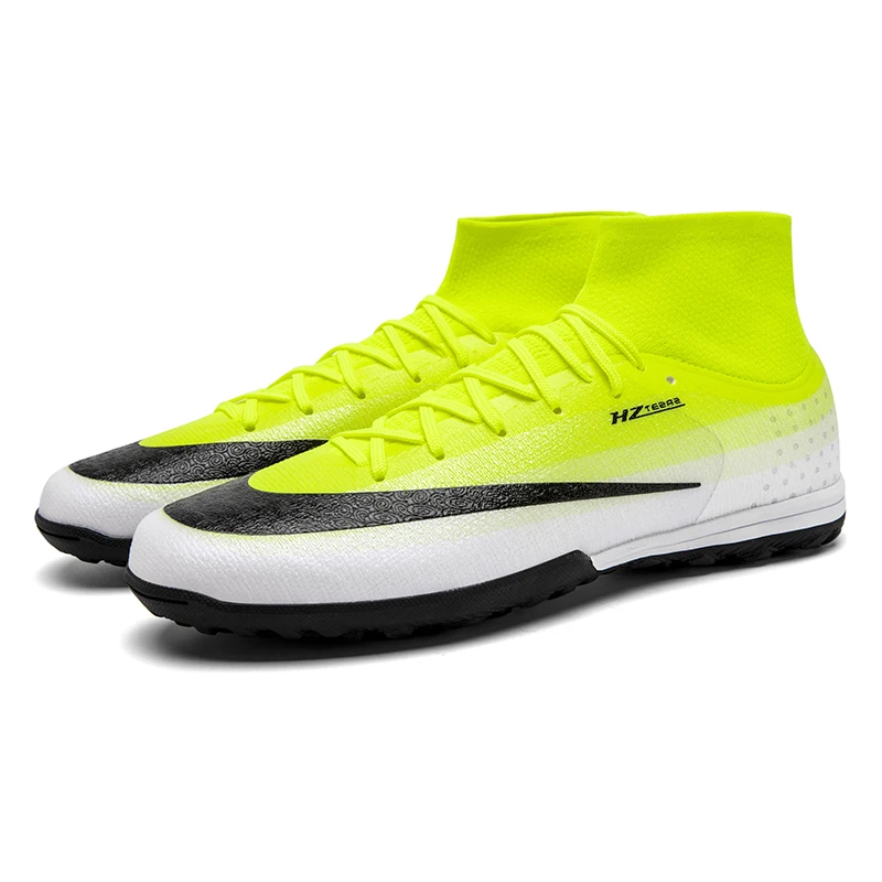 Indoor Soccer Cleats Mens Womens Turf Soccer Cleats TF High Ankle Football Boots
Indoor Soccer Cleats Mens Womens Turf Soccer Cleats TF High Ankle Football Boots