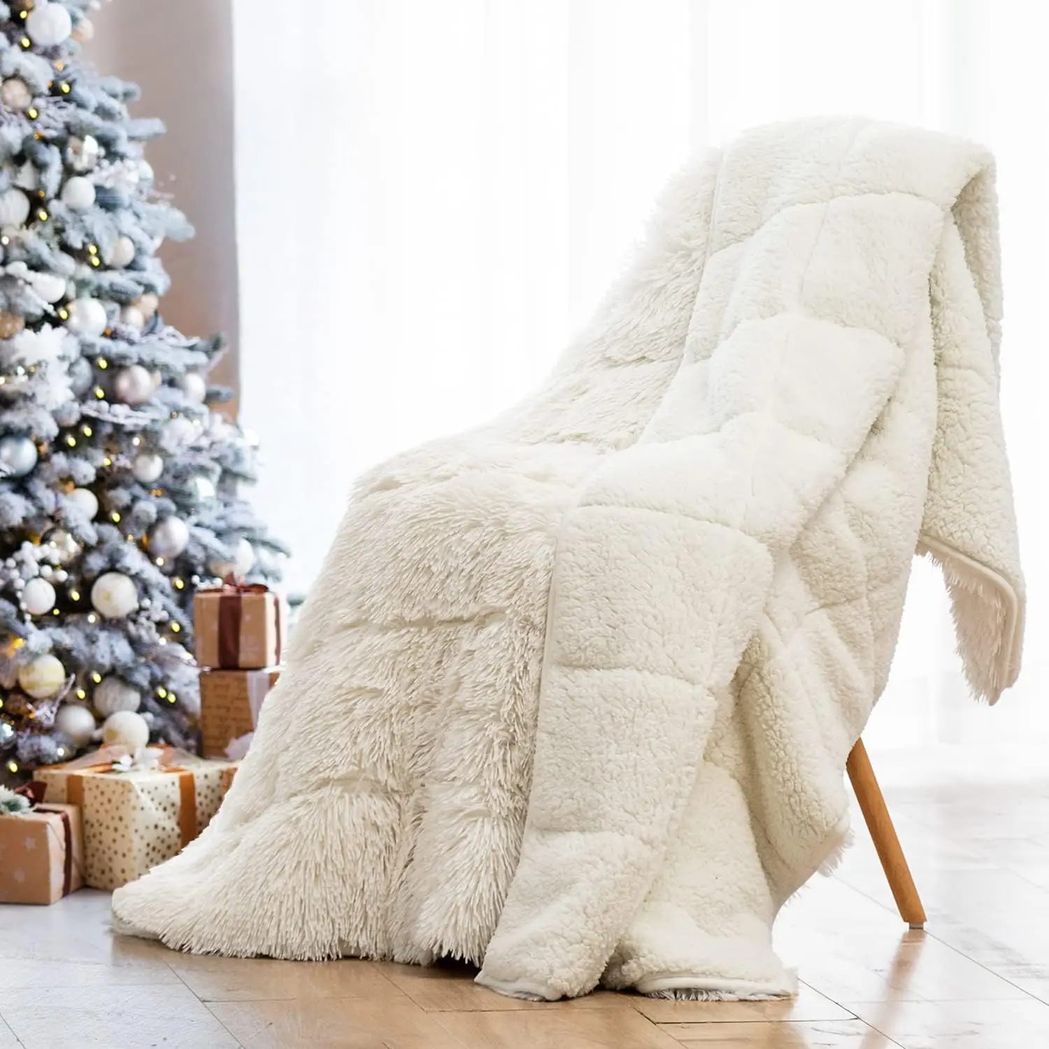 Shaggy Long Fur Faux Fur Weighted Blanket, Cozy and Fluffy Plush Sherpa Long Hair Blanket for Adult 15lbs
Shaggy Long Fur Faux Fur Weighted Blanket, Cozy and Fluffy Plush Sherpa Long Hair Blanket for Adult 15lbs