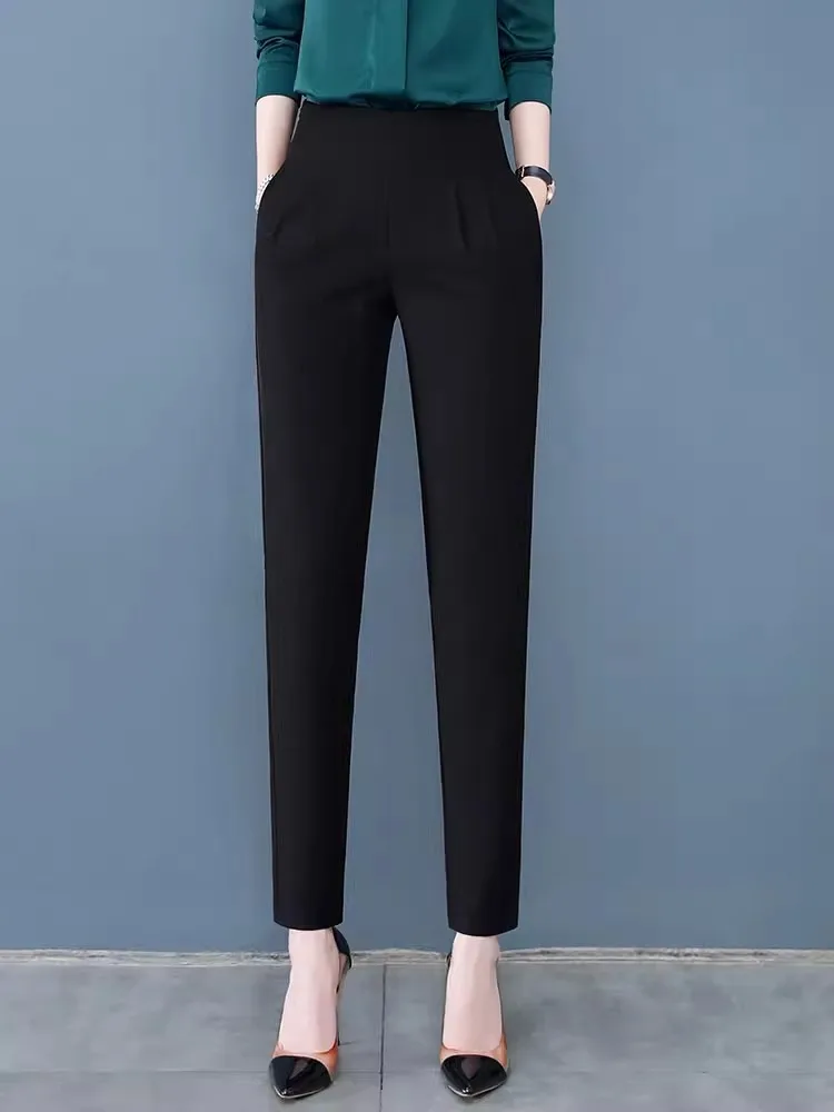 Женские брюки с высокой талией и боковой молнией, весенне-осенние утягивающие универсальные брюки, брюки Харлан, новинка 2025 г.
Женские брюки с высокой талией и боковой молнией, весенне-осенние утягивающие универсальные брюки, брюки Харлан, новинка 2025 г.