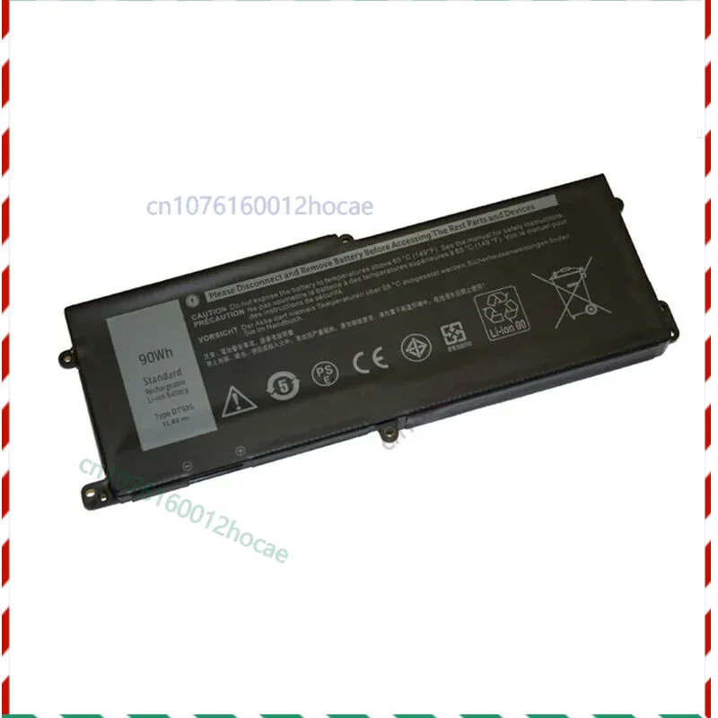 High Quality 11.4V 90Wh DT9XG Laptop Battery For Dell For Alienware AREA-51M ALWA51M-D1968W D1968B D1746W D1733B 7PWKV New
High Quality 11.4V 90Wh DT9XG Laptop Battery For Dell For Alienware AREA-51M ALWA51M-D1968W D1968B D1746W D1733B 7PWKV New