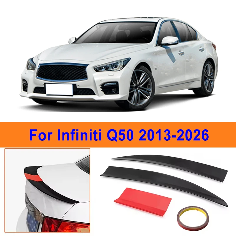 For Infiniti Q50 2013-2026 3-Section ABS Rear Trunk Spoiler 115-125cm Adjustable Sports Decor Top Wing Car Exterior Parts
For Infiniti Q50 2013-2026 3-Section ABS Rear Trunk Spoiler 115-125cm Adjustable Sports Decor Top Wing Car Exterior Parts
