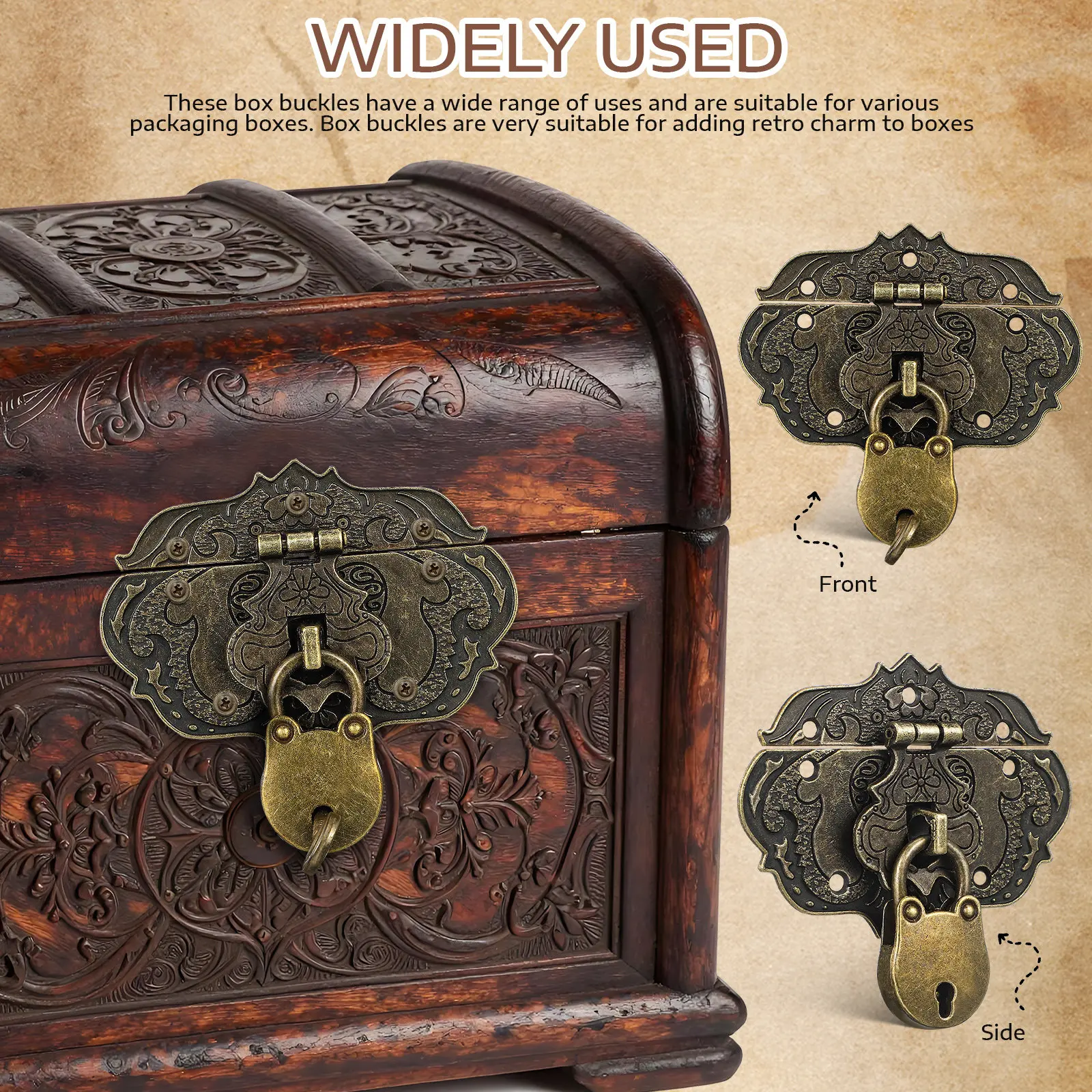 1Set retro Style Hasp Latch Vintage Jewelry Boxes Buckle Wood Box Hasp Lock Decorate Jewelry Box Buckle Lock Gift Box Hasp Latch
1Set retro Style Hasp Latch Vintage Jewelry Boxes Buckle Wood Box Hasp Lock Decorate Jewelry Box Buckle Lock Gift Box Hasp Latch