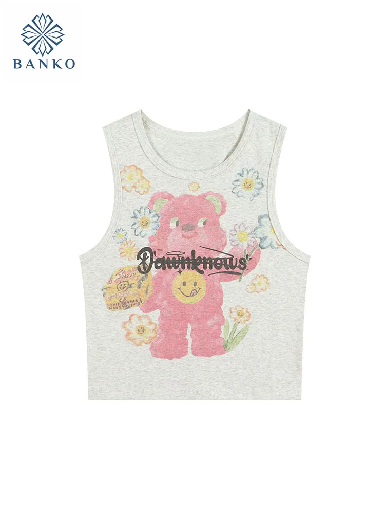 Sweet Kawaii Cartoon Graphic Print Tank Top Women Spring Summer Daily Vest Basic Casual Off Shoulder Grey Camisole High Street
Sweet Kawaii Cartoon Graphic Print Tank Top Women Spring Summer Daily Vest Basic Casual Off Shoulder Grey Camisole High Street