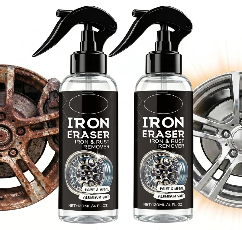 Car Wheel Iron Powder Rust Remover Multi-Surface Metal Paint Rust Remove Spray 1/2/3pc 120ml Healthy Efficient Iron Eraser Spray
Car Wheel Iron Powder Rust Remover Multi-Surface Metal Paint Rust Remove Spray 1/2/3pc 120ml Healthy Efficient Iron Eraser Spray