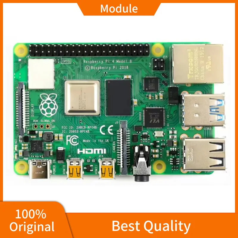 Raspberry Pi 4 Model B 1 ГБ 2 ГБ 4 ГБ 8 ГБ ОЗУ Дополнительно 64-битный четырехъядерный процессор 1,5 ГГц Поддержка WIFI Bluetooth 5.0 Плата разработки
Raspberry Pi 4 Model B 1 ГБ 2 ГБ 4 ГБ 8 ГБ ОЗУ Дополнительно 64-битный четырехъядерный процессор 1,5 ГГц Поддержка WIFI Bluetooth 5.0 Плата разработки