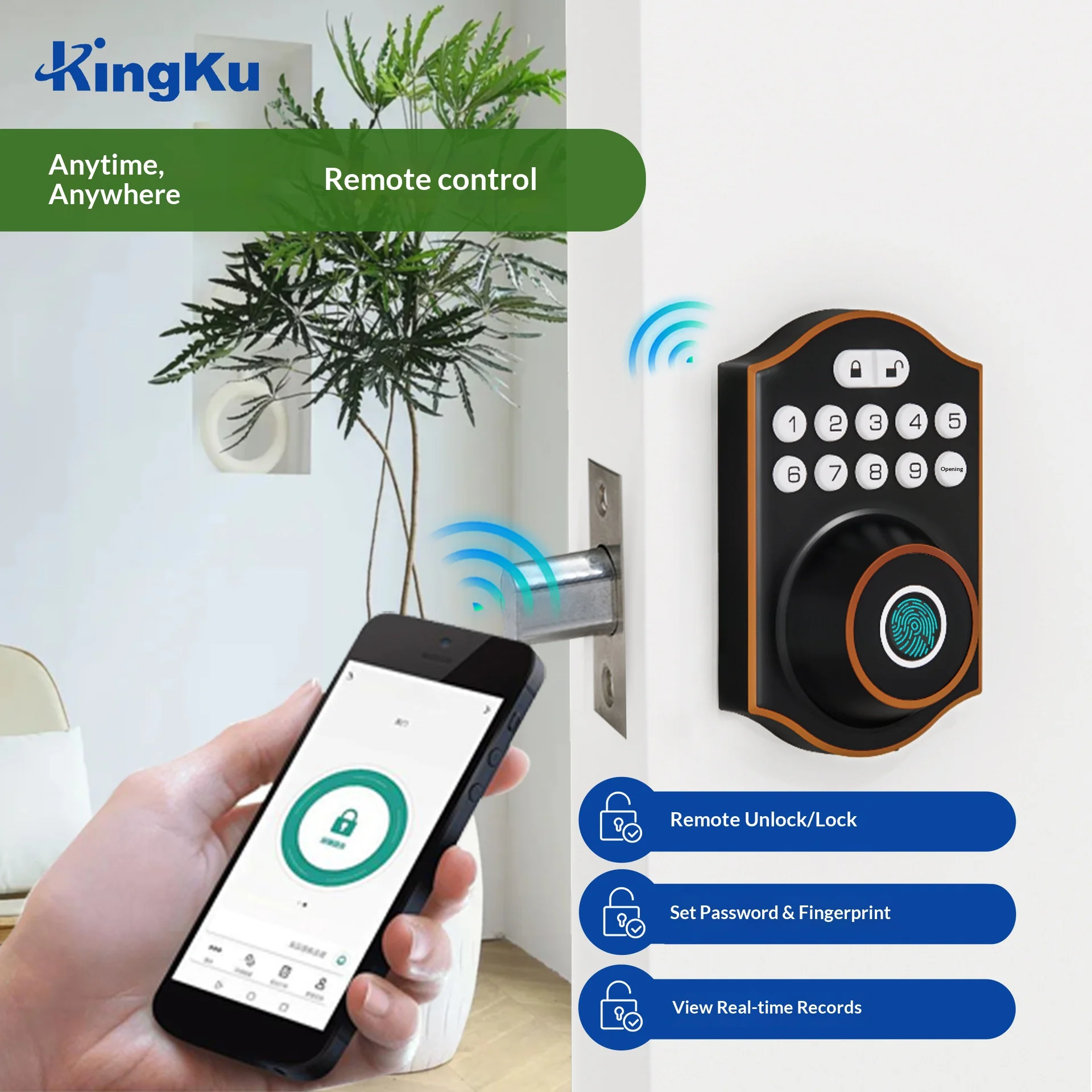 Умные замки, замок с отпечатками пальцев для дома/офиса/спальни, деревянная дверь, пароль/ключ/Bluetooth/WiFi, защита от кражи
Умные замки, замок с отпечатками пальцев для дома/офиса/спальни, деревянная дверь, пароль/ключ/Bluetooth/WiFi, защита от кражи