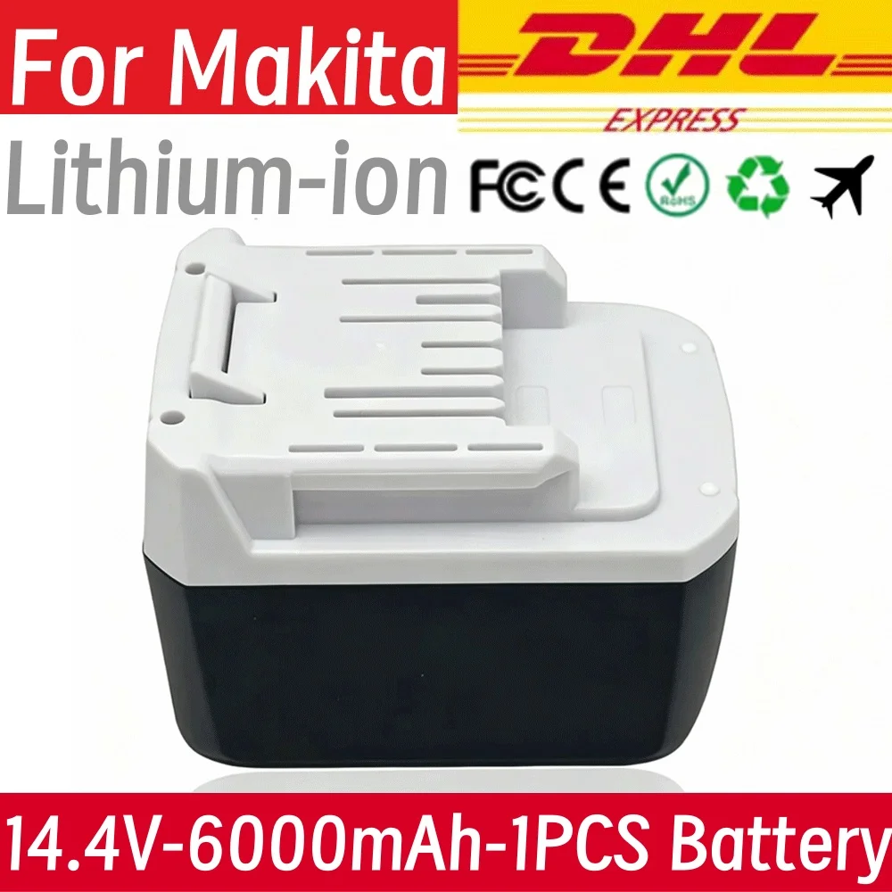 Li-ion for Makita Mak BL1415GBL1413G BL1460G 14.4V 6.0AH/8.0AH/10Ah battery, DC18WA UH480D UH520D UM165D UR140D DMR106
Li-ion for Makita Mak BL1415GBL1413G BL1460G 14.4V 6.0AH/8.0AH/10Ah battery, DC18WA UH480D UH520D UM165D UR140D DMR106
