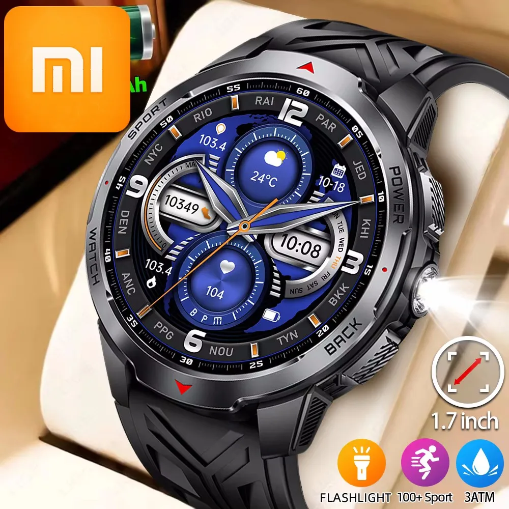 XIAOMI 2026 1100mAh Large Capacity Battery Smart Watch For Man Outdoor Sports LED Flashlight Smartwatch BT Call Men Watches
XIAOMI 2026 1100mAh Large Capacity Battery Smart Watch For Man Outdoor Sports LED Flashlight Smartwatch BT Call Men Watches
