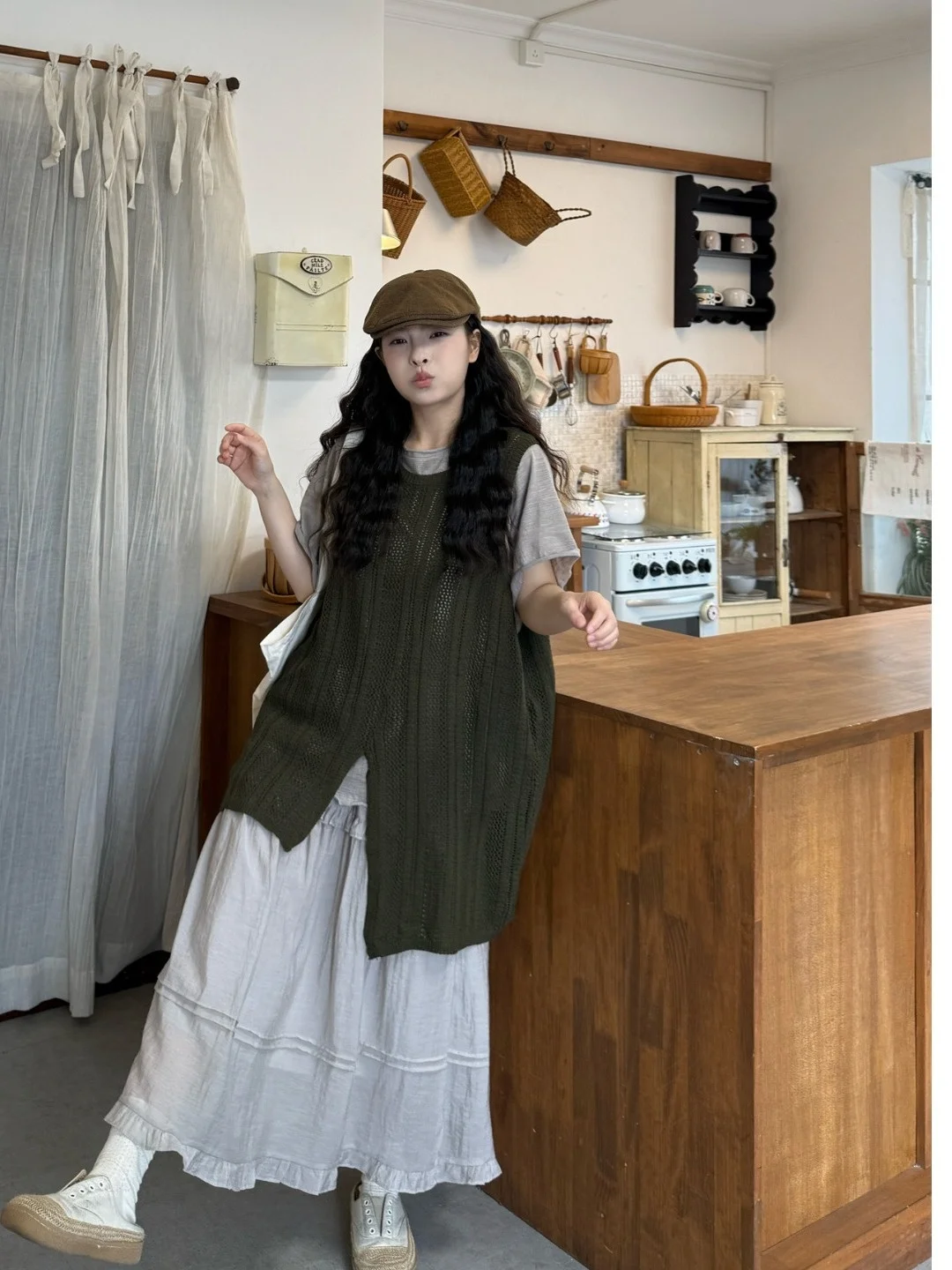 plus Size Women's Vintage Japanese Style Uneven Knitted Hollow out Cover up Summer New High Waist Skirt Two Piece Set
plus Size Women's Vintage Japanese Style Uneven Knitted Hollow out Cover up Summer New High Waist Skirt Two Piece Set