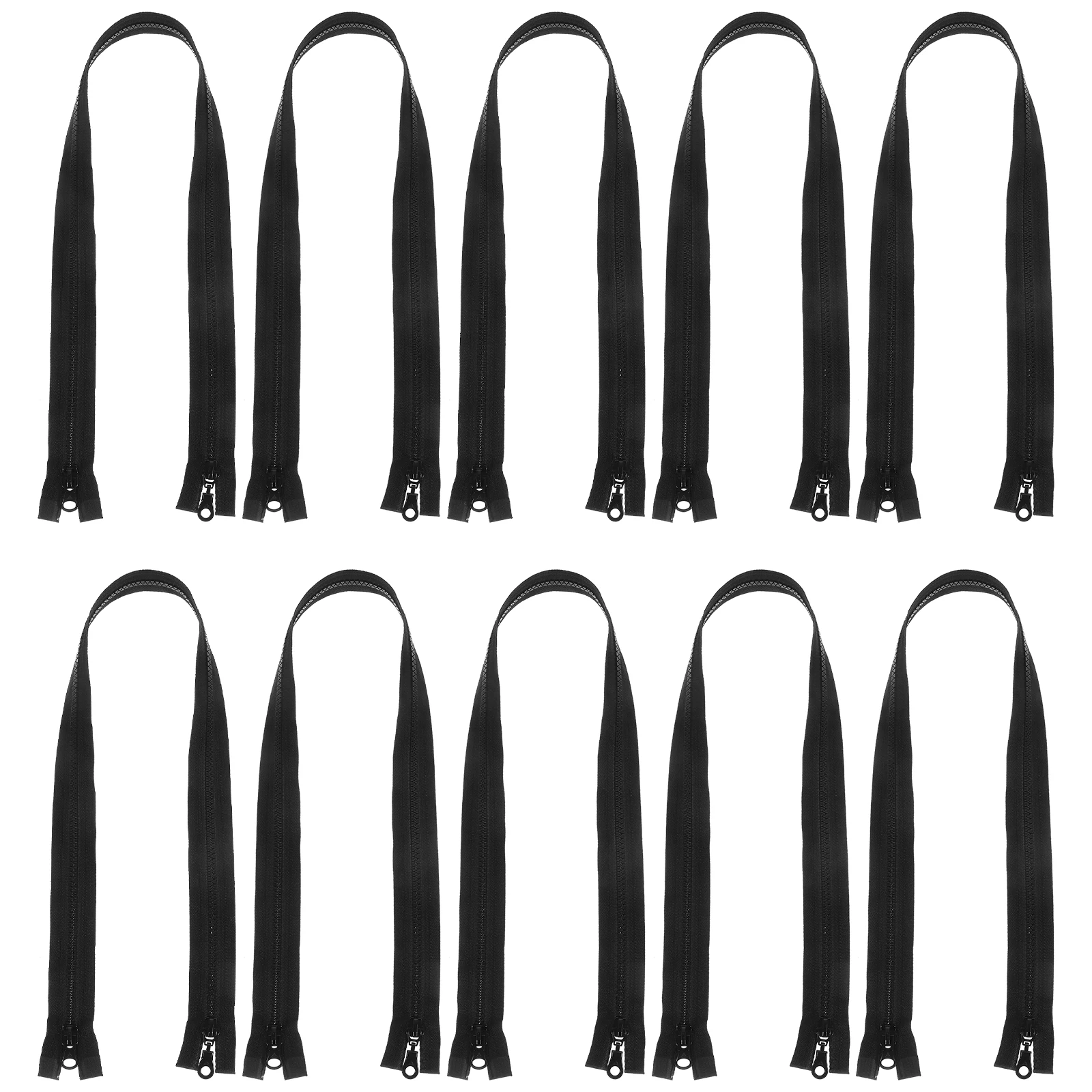10 Pcs Double Head Zippers 70cm Black Separating Resin for Jackets DIY Sewing Supplies Clothing Accessories Replacement
10 Pcs Double Head Zippers 70cm Black Separating Resin for Jackets DIY Sewing Supplies Clothing Accessories Replacement