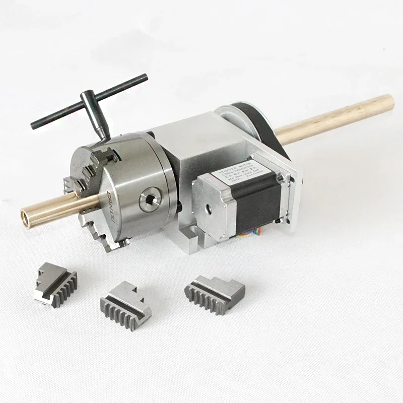 Hollow Shaft Rotary Axis K5M-6-100A 100mm 3 Jaw Chuck 4th Axis Rotary Dividing Head for Milling Machine
Hollow Shaft Rotary Axis K5M-6-100A 100mm 3 Jaw Chuck 4th Axis Rotary Dividing Head for Milling Machine