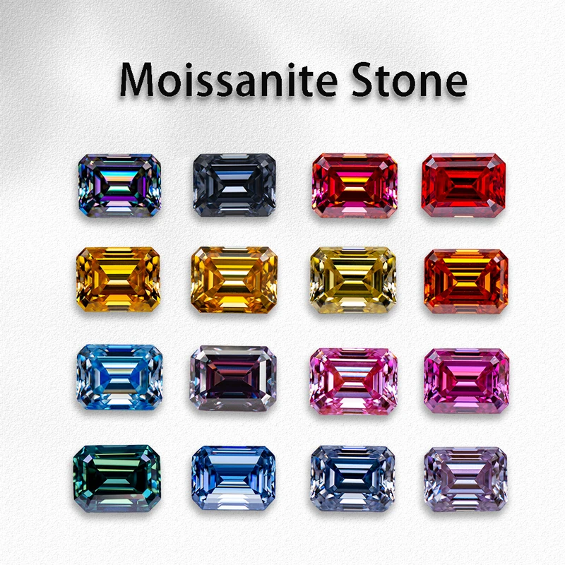 Moissanite Stone Emerald Cut Combination Chain Shiny Quality VVS1 Charms for Advanced Jewelry Making Materials with Certificate
Moissanite Stone Emerald Cut Combination Chain Shiny Quality VVS1 Charms for Advanced Jewelry Making Materials with Certificate