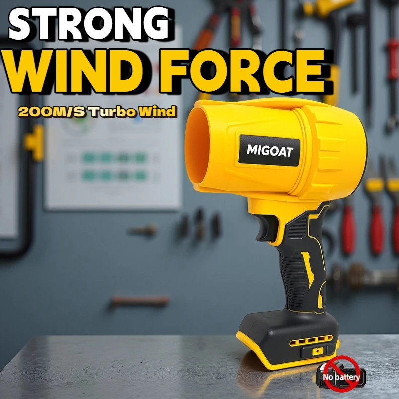 Беспроводной вентилятор MIGOAT 200 м/с, пылесос для влажных/сухих листьев для патио и гаража, портативный штормовый очиститель для батареи Dewalt 20 В 
Беспроводной вентилятор MIGOAT 200 м/с, пылесос для влажных/сухих листьев для патио и гаража, портативный штормовый очиститель для батареи Dewalt 20 В