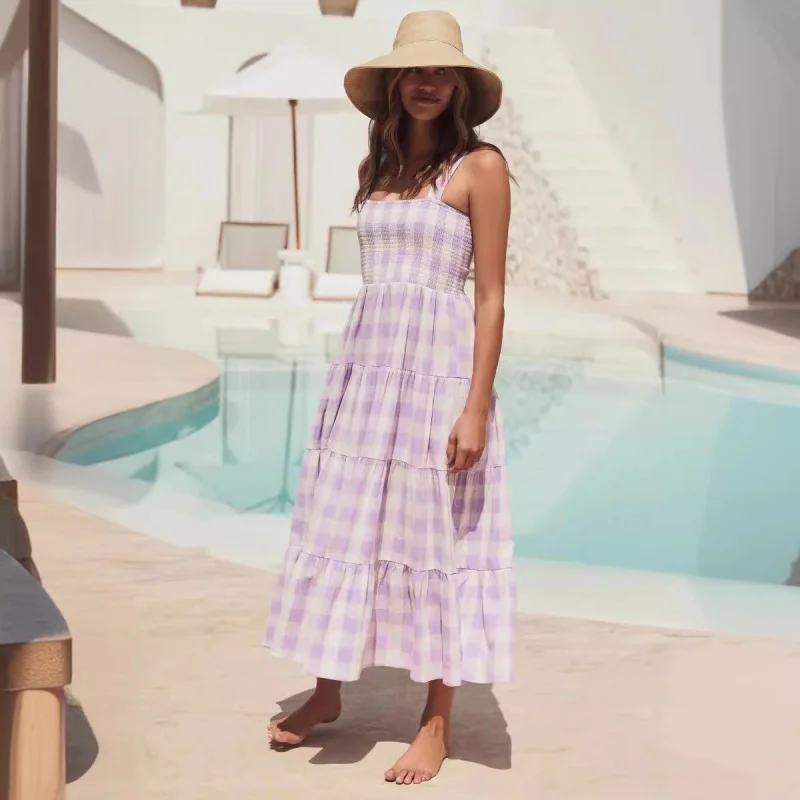 HMR-Spring and Summer New Women's Elegant Sexy Strap Backless Striped Dress French Style Dress
HMR-Spring and Summer New Women's Elegant Sexy Strap Backless Striped Dress French Style Dress