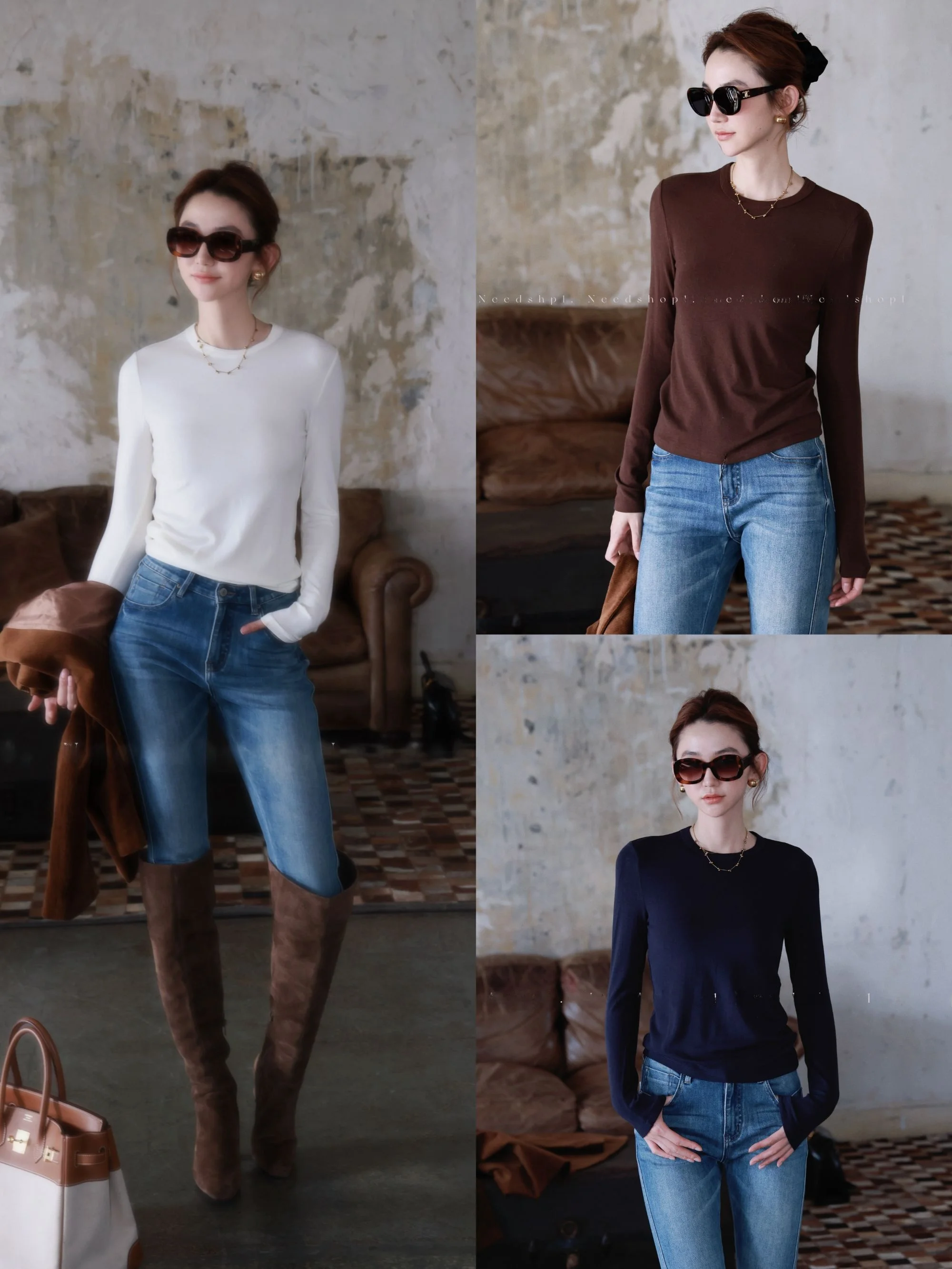 Needop Autumn New Sle 3-Color round Ne Simple Match Woolen Long Sve Base Layer T-irt Women's Casual Faion
Needop Autumn New Sle 3-Color round Ne Simple Match Woolen Long Sve Base Layer T-irt Women's Casual Faion