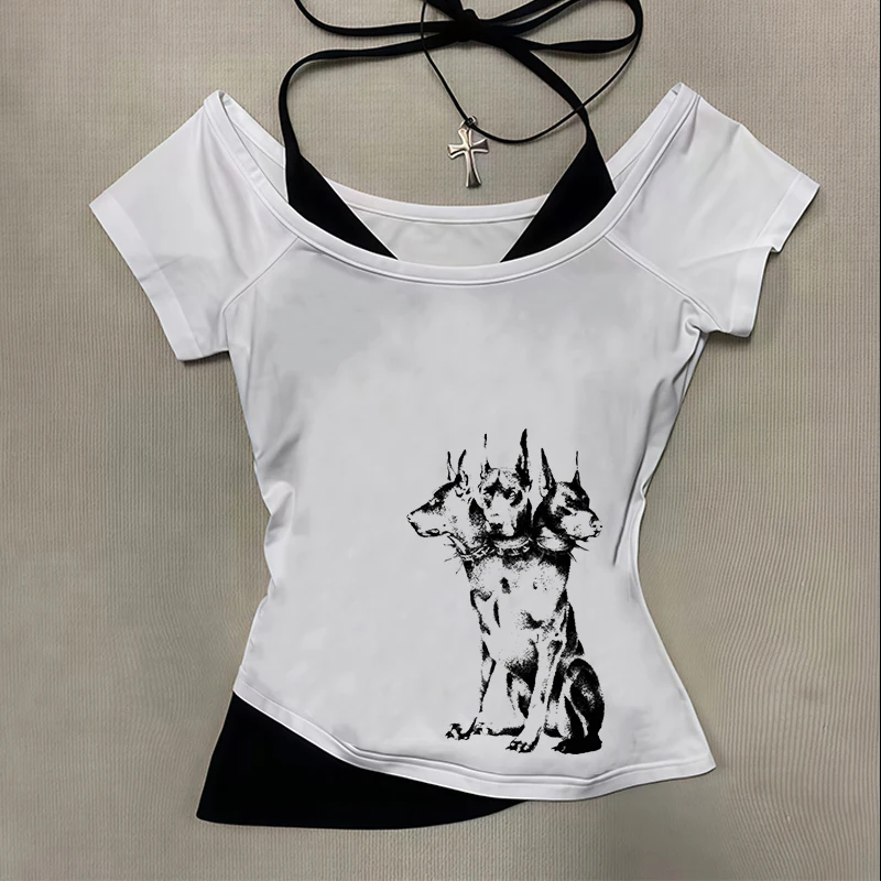 Cross border 2025 summer new spicy girl cool three headed dog girl suspender versatile printed temperament slim fit suspender
Cross border 2025 summer new spicy girl cool three headed dog girl suspender versatile printed temperament slim fit suspender
