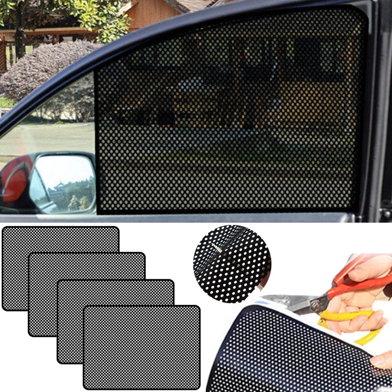 2/4Pcs Universal Car Side Window Sun Shade Mesh Protector Auto Black UV Protection Film Sticker Car Rear Side Window Sunshade 
2/4Pcs Universal Car Side Window Sun Shade Mesh Protector Auto Black UV Protection Film Sticker Car Rear Side Window Sunshade