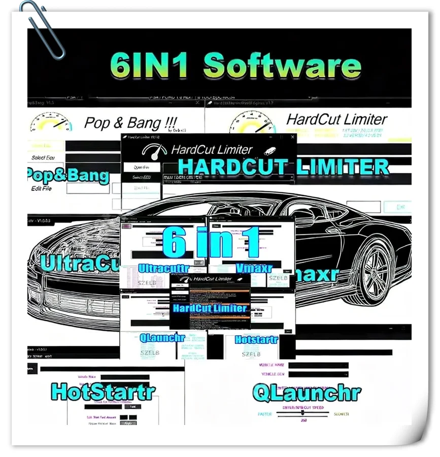 6 в 1 Обменитель HardCut Дизельный сканер OBD2 Инструмент — Бензиновые двигатели — Pop&Bang — HARDCUT LIMITER VMAX+ HotStartr + Программное обеспечение QLaunchr
6 в 1 Обменитель HardCut Дизельный сканер OBD2 Инструмент — Бензиновые двигатели — Pop&Bang — HARDCUT LIMITER VMAX+ HotStartr + Программное обеспечение QLaunchr
