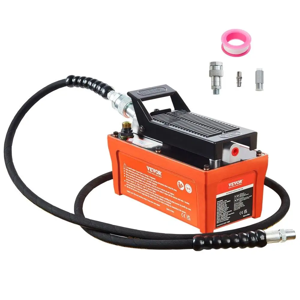 Air Hydraulic Pump, 10,000 PSI 1/2 Gal Reservoir, NPT 3/8" Oil Outlet, NPT 1/4" Inlet, 6.6 ft Pipe, Foot Actuated Hydraulic
Air Hydraulic Pump, 10,000 PSI 1/2 Gal Reservoir, NPT 3/8" Oil Outlet, NPT 1/4" Inlet, 6.6 ft Pipe, Foot Actuated Hydraulic