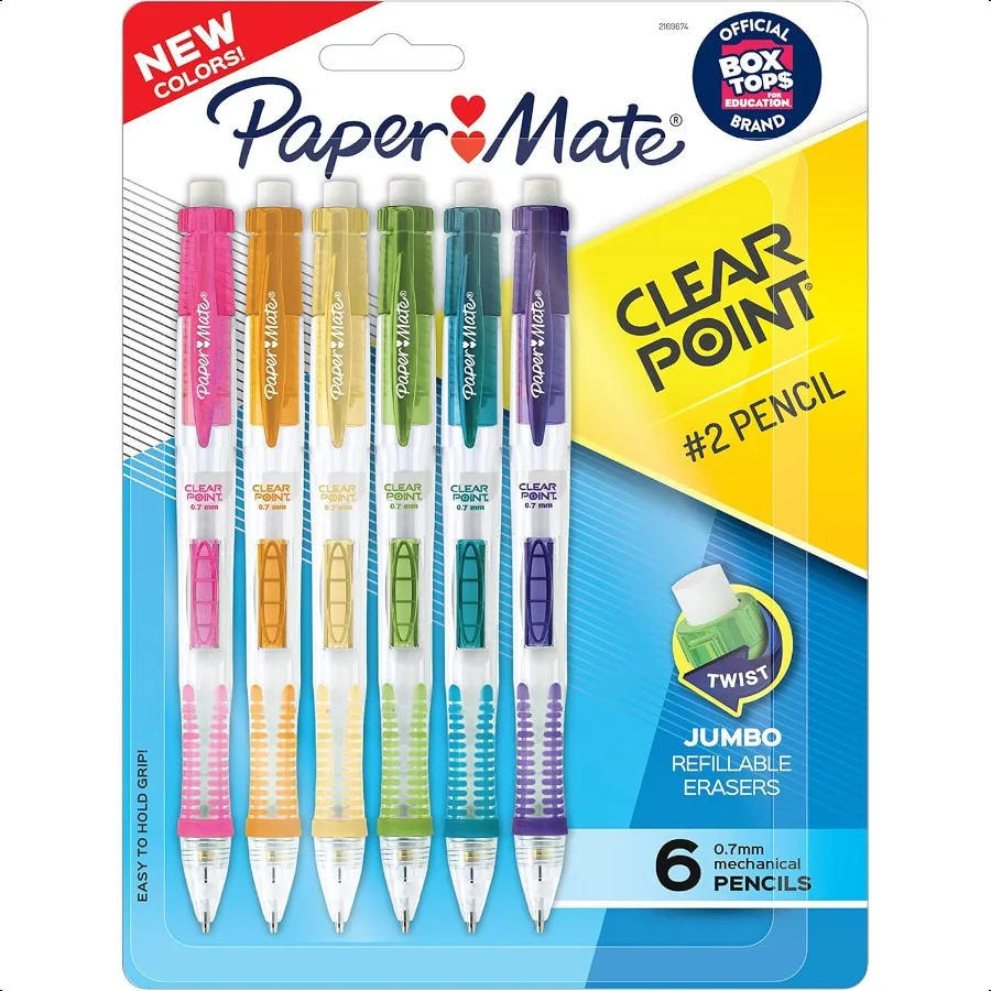 Clearpoint Mechanical Pencils 0.7mm HB 2 Pencils Lead Office plies School plies Teacher Drawing Drafting Assorted Barrel Colors
Clearpoint Mechanical Pencils 0.7mm HB 2 Pencils Lead Office plies School plies Teacher Drawing Drafting Assorted Barrel Colors