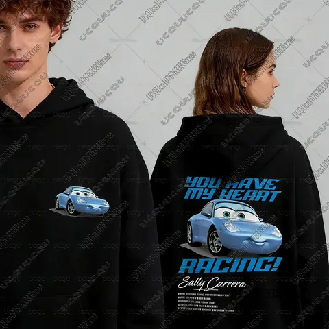 The Cars Lightning McQueen Bedrucktes Paar Kapuzenpullover Mode Herbst Winter Männer und Frauen Casual Pullover Y2K Mann Hoodies