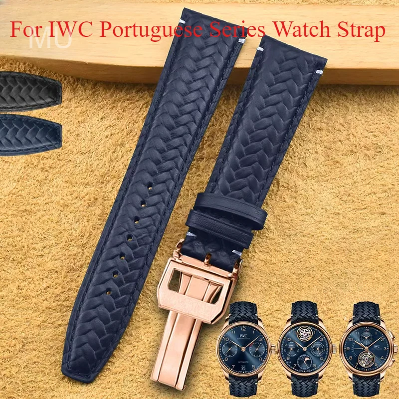 For IWC Portuguese Series IW344205 IW503312 IW500713 IW371614 High Quality Woven Style Genuine Cow Leather Watch Strap 20 22mm
For IWC Portuguese Series IW344205 IW503312 IW500713 IW371614 High Quality Woven Style Genuine Cow Leather Watch Strap 20 22mm