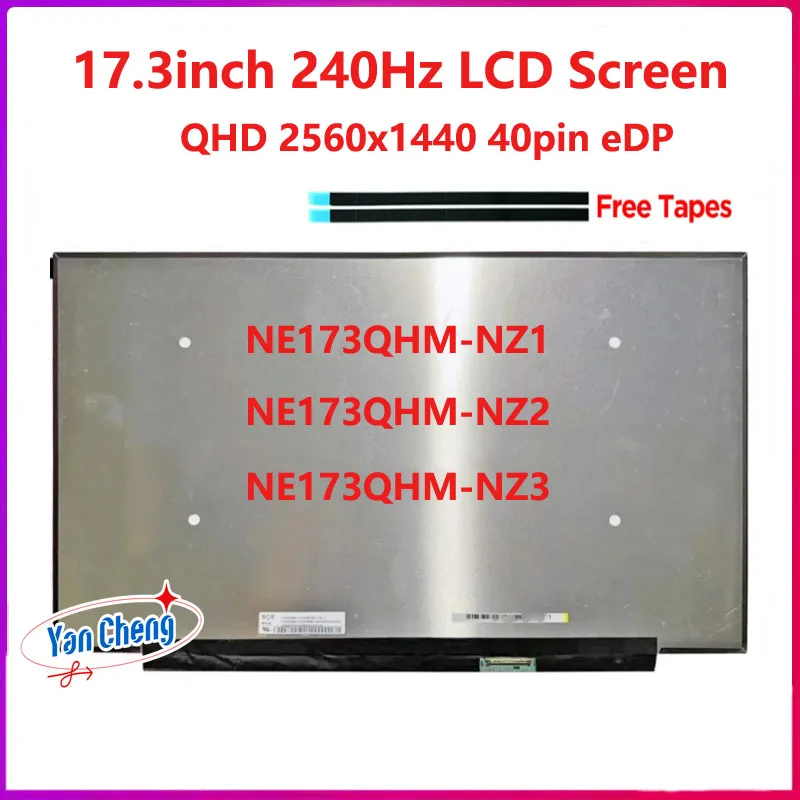17.3 Inch 240Hz Laptop LCD Screen NE173QHM-NZ1 NE173QHM NZ2 NZ3 For ASUS ROG Strix G17 G713 G733 FA707 Display Panel 2560x1440
17.3 Inch 240Hz Laptop LCD Screen NE173QHM-NZ1 NE173QHM NZ2 NZ3 For ASUS ROG Strix G17 G713 G733 FA707 Display Panel 2560x1440