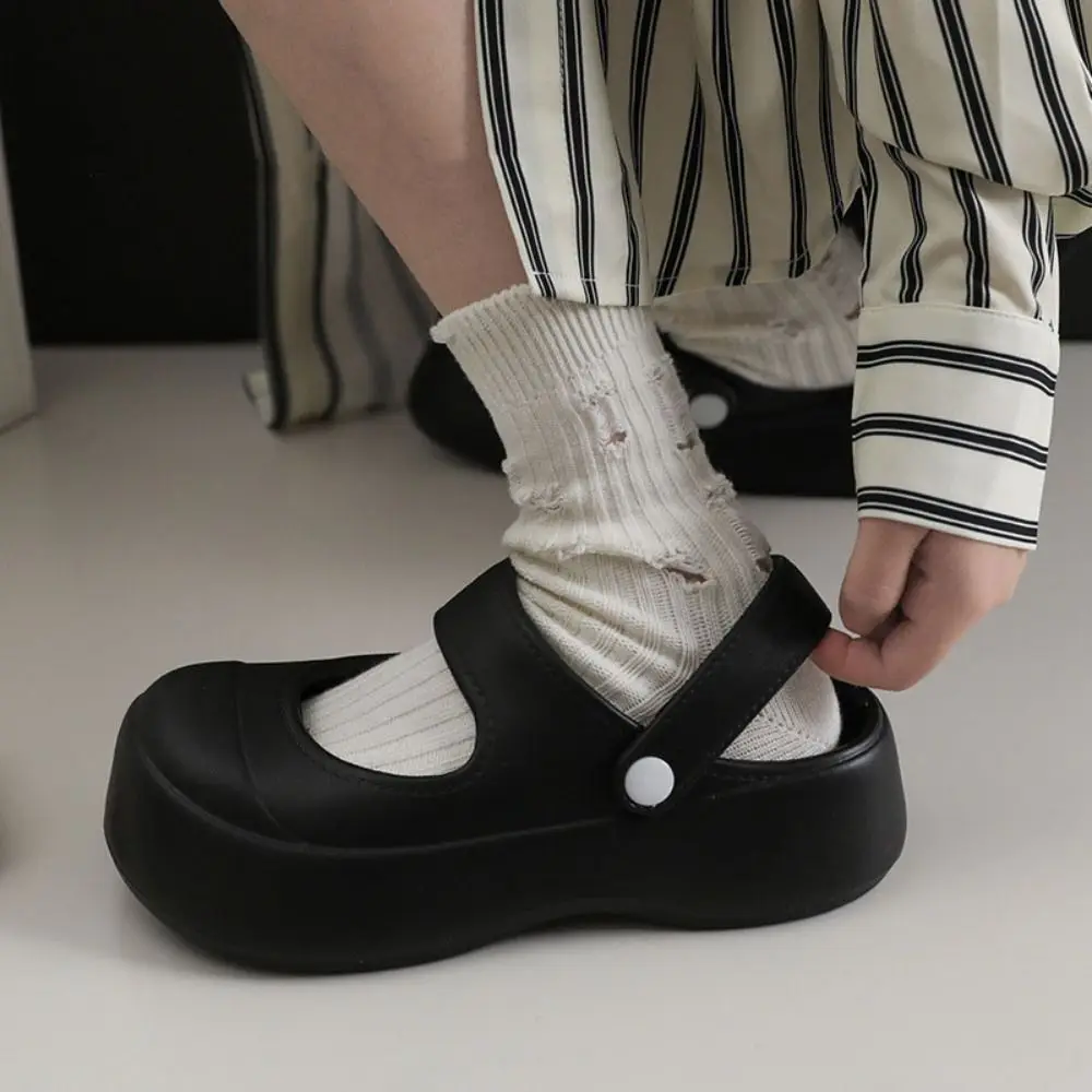 Sweet Indoor Outdoor Thick Platform Slippers Anti Slip Soft Sole Flip Cover Slippers Homewear Fashion Mary Shoes Home
Sweet Indoor Outdoor Thick Platform Slippers Anti Slip Soft Sole Flip Cover Slippers Homewear Fashion Mary Shoes Home